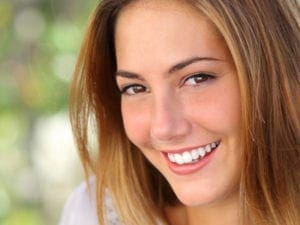 women after teeth whitening